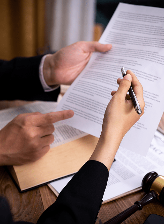 Lawyers Going Over Papers